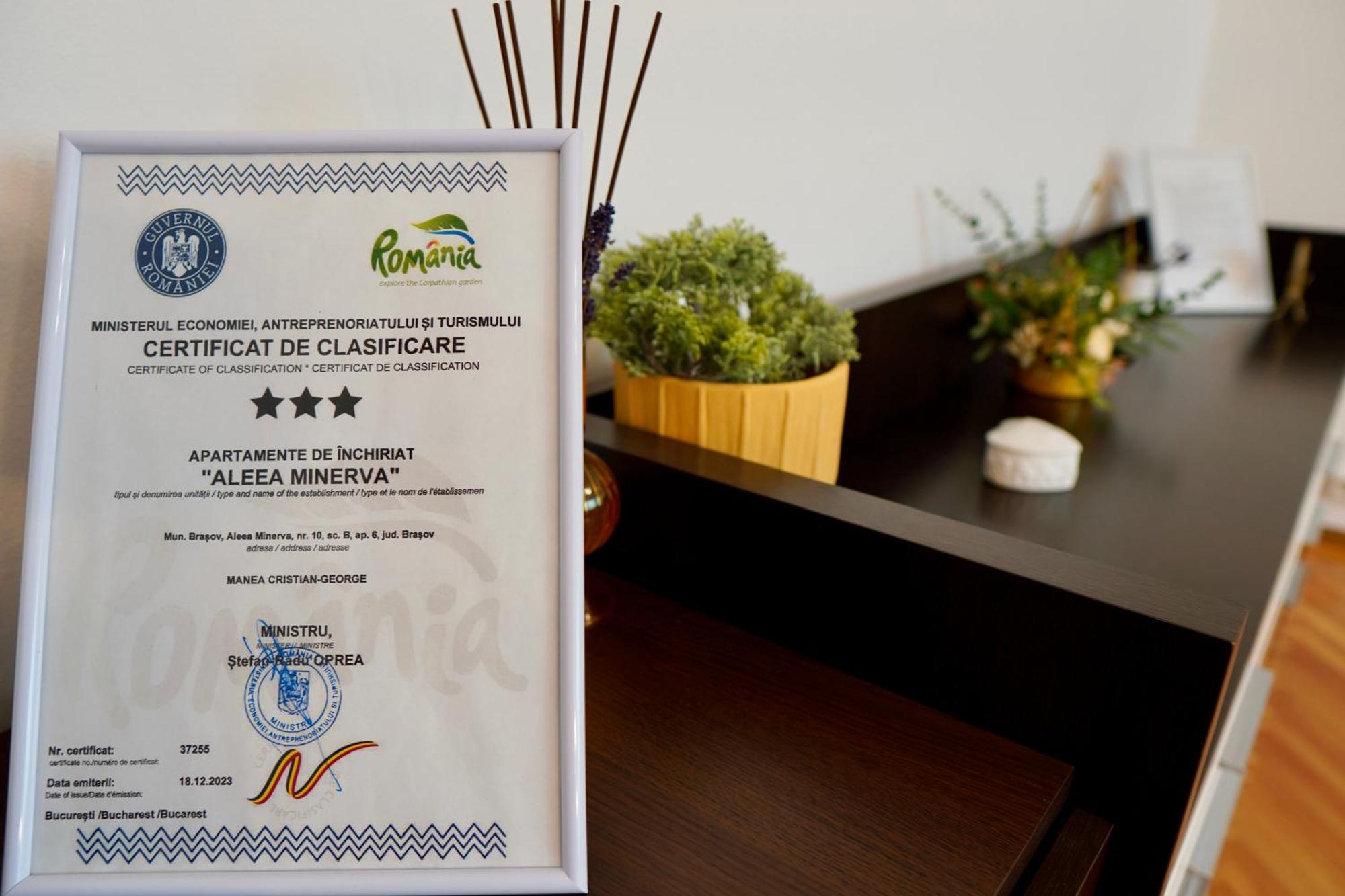 Apartament Aleea Minerva Braşov Esterno foto